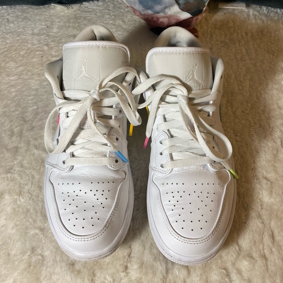 Air Jordan 1 Low White Multi-Colour - Picture 3 of 5